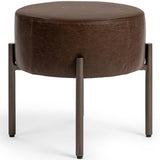 Aimie Accent Stool, Cocoa Brown