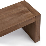 Glendale Dining Bench, Toasted Chestnut