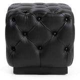 Briar Square Ottoman, Midnight Raven-Furniture - Chair-High Fashion Home