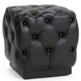 Briar Square Ottoman, Midnight Raven-Furniture - Chair-High Fashion Home