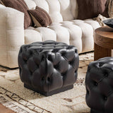 Briar Square Ottoman, Midnight Raven-Furniture - Chair-High Fashion Home