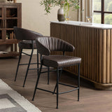 Umbria Bar & Counter Stool, Burnished Walnut
