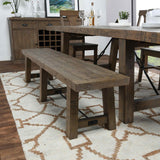 Tuscany Bench, Reclaimed Pine-Furniture - Benches-High Fashion Home