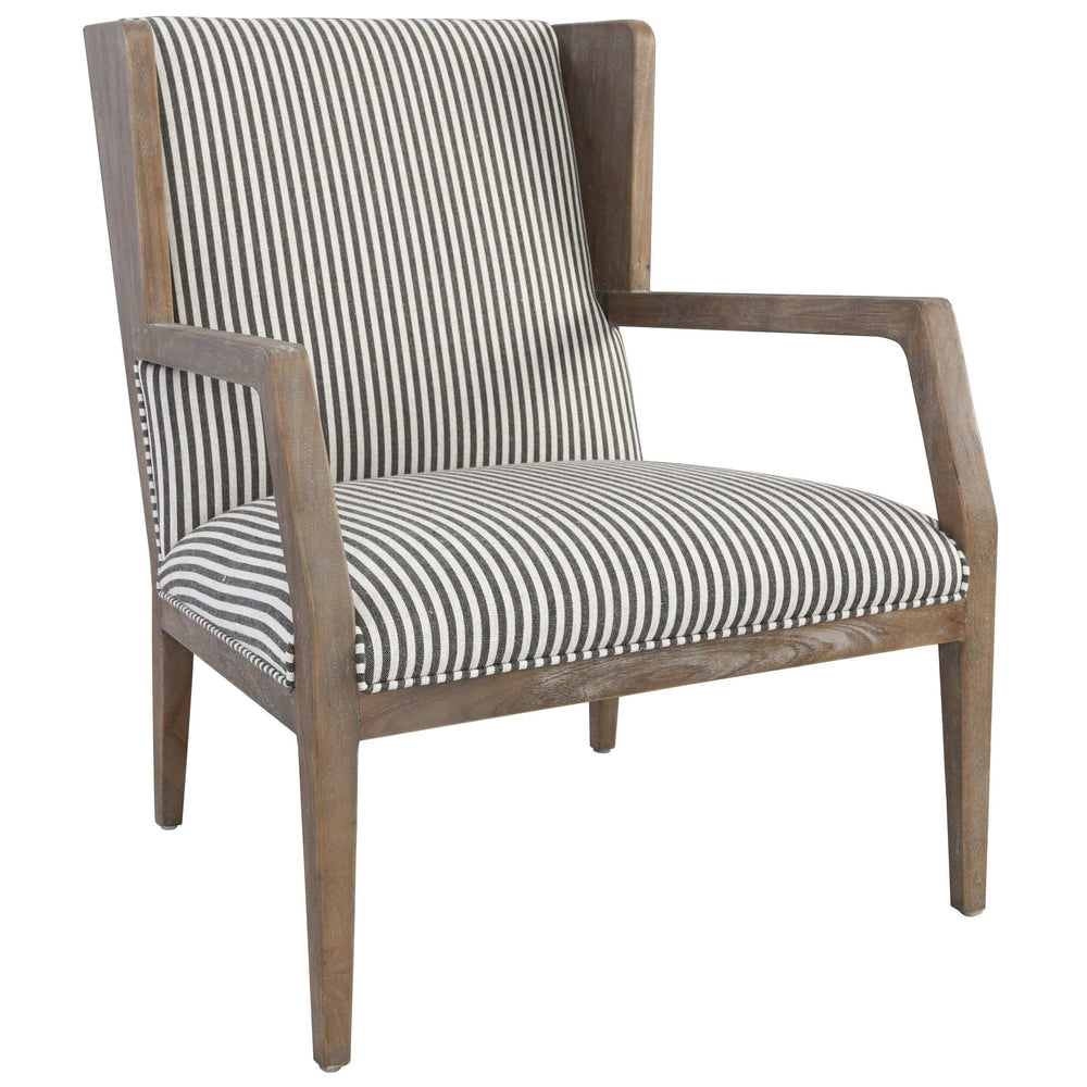 York Chair, Striped-Furniture - Chairs-High Fashion Home
