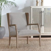 York Chair, Striped-Furniture - Chairs-High Fashion Home