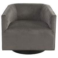Leonard Swivel Chair, Charcoal