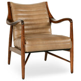 Kenneth Leather Chair, Adobe Tan-Furniture - Chairs-High Fashion Home
