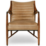 Kenneth Leather Chair, Adobe Tan-Furniture - Chairs-High Fashion Home