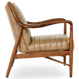 Kenneth Leather Chair, Adobe Tan-Furniture - Chairs-High Fashion Home