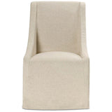 Warwick Rolling Dining Chair, Oatmeal, Set of 2-Furniture - Dining-High Fashion Home