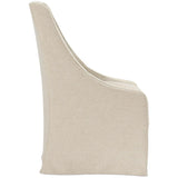 Warwick Rolling Dining Chair, Oatmeal, Set of 2-Furniture - Dining-High Fashion Home