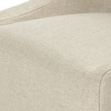 Warwick Rolling Dining Chair, Oatmeal, Set of 2-Furniture - Dining-High Fashion Home