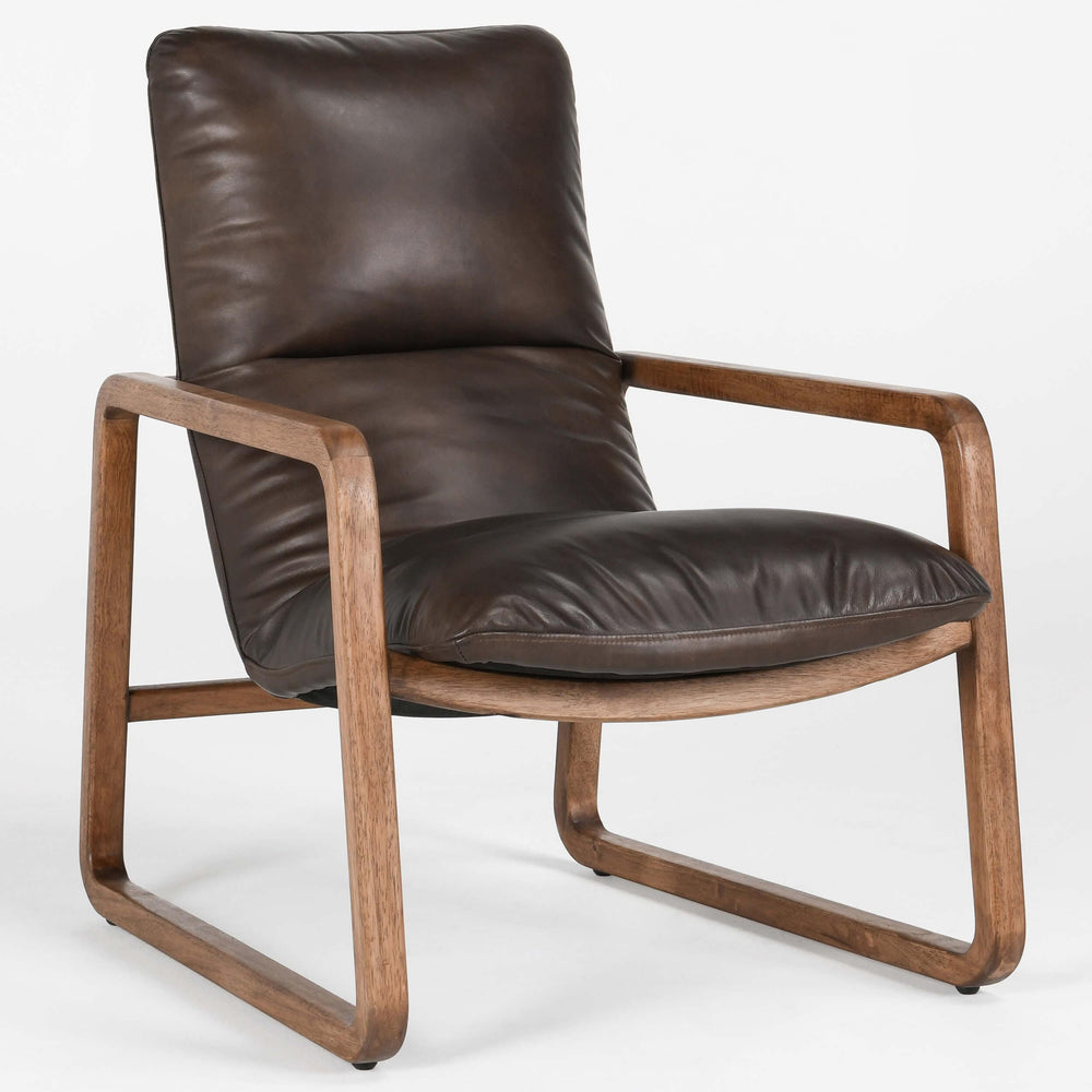Atticus Chair, Brown-Furniture - Chairs-High Fashion Home