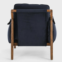 Milburn Chair, Midnight Blue-Furniture - Chairs-High Fashion Home