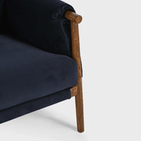 Milburn Chair, Midnight Blue-Furniture - Chairs-High Fashion Home