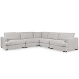 Ludwig Sectional, Ivory-Furniture - Sofas-High Fashion Home