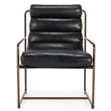 Argo Leather Chair,  Jet Black