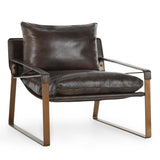 Morgan Leather Chair, Truffle Brown