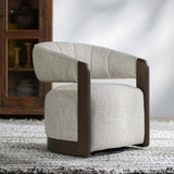 James Swivel Chair, Glacier Gray
