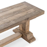 Dita Dining Bench, Natural Pine-Furniture - Benches-High Fashion Home