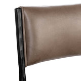 Kayne Leather Counter Stool, Sand-Furniture - Chairs-High Fashion Home