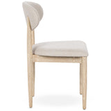 Tiber Dining Chair Set of 2, Cream Washed-Furniture - Dining-High Fashion Home