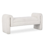 Ada Accent Bench, Ivory Fleece