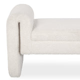 Ada Accent Bench, Ivory Fleece