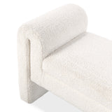 Ada Accent Bench, Ivory Fleece