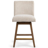 Ava Swivel Counter Stool, Vanilla Oat