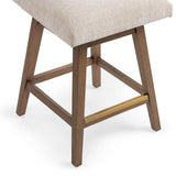 Ava Swivel Counter Stool, Vanilla Oat
