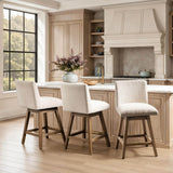 Ava Swivel Counter Stool, Vanilla Oat