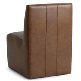Carsen Leather Dining Chair, Rich Cocoa, Set of 2-Furniture - Dining-High Fashion Home