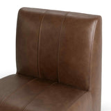 Carsen Leather Dining Chair, Rich Cocoa, Set of 2-Furniture - Dining-High Fashion Home