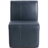 Carsen Leather Dining Chair, Mystic Blue, Set of 2-Furniture - Dining-High Fashion Home