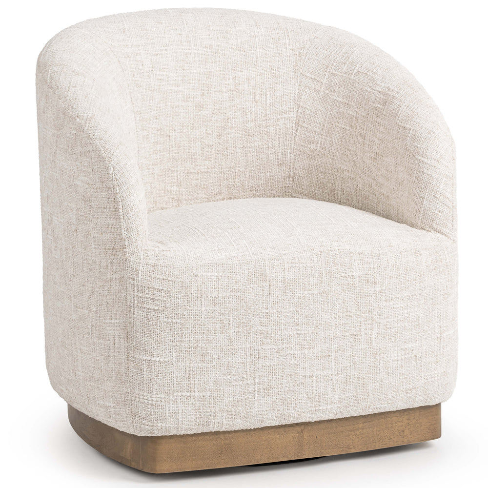 Diah Swivel Chair, Toasted Linen