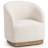 Diah Swivel Chair, Toasted Linen
