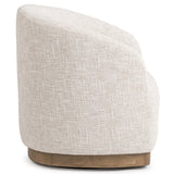 Diah Swivel Chair, Toasted Linen
