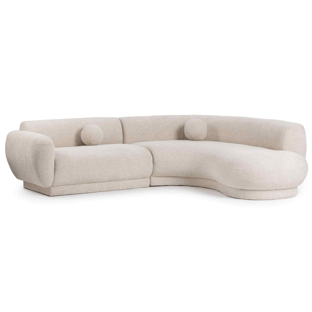 Serena 2 Piece Sectional, Buttercream