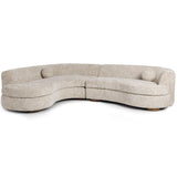 Concord 2 Piece Sectional, Frosty Oat