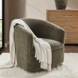 Valencia Swivel Chair, Olive Moss