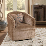 Valencia Swivel Chair, Walnut Heather