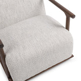 Lucia Swivel Chair, Ivory