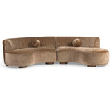 Octavia 2 Piece Sectional, Walnut Heather