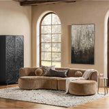 Octavia 2 Piece Sectional, Walnut Heather