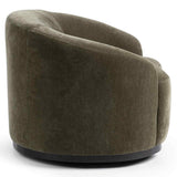 Beverly Swivel Chair, Olive Moss