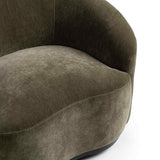 Beverly Swivel Chair, Olive Moss