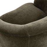 Beverly Swivel Chair, Olive Moss
