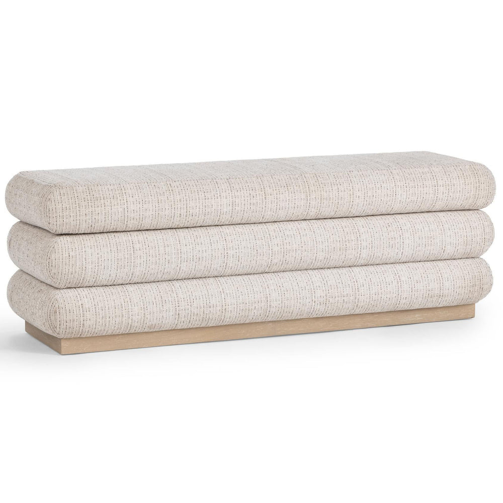 Olina Storage Bench, Warm Flax