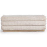Olina Storage Bench, Warm Flax